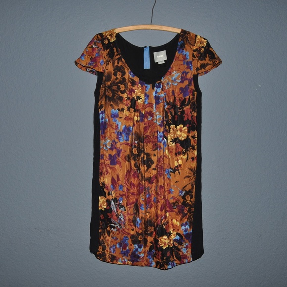 Anthropologie MAEVE Pintura Silk Shift Dress [D5] - Picture 4 of 8